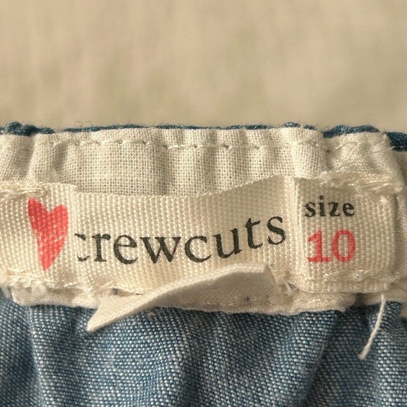 Crew cuts 10 light denim dress with back detail, pockets and flounce sleeve Nice - Picture 6 of 13